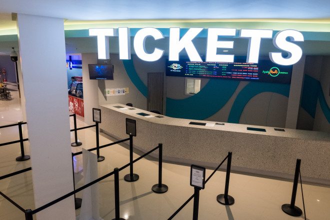 UP Town Center's Ticket booth located at the Cinema Lobby. PHOTO by Ayala Cinemas