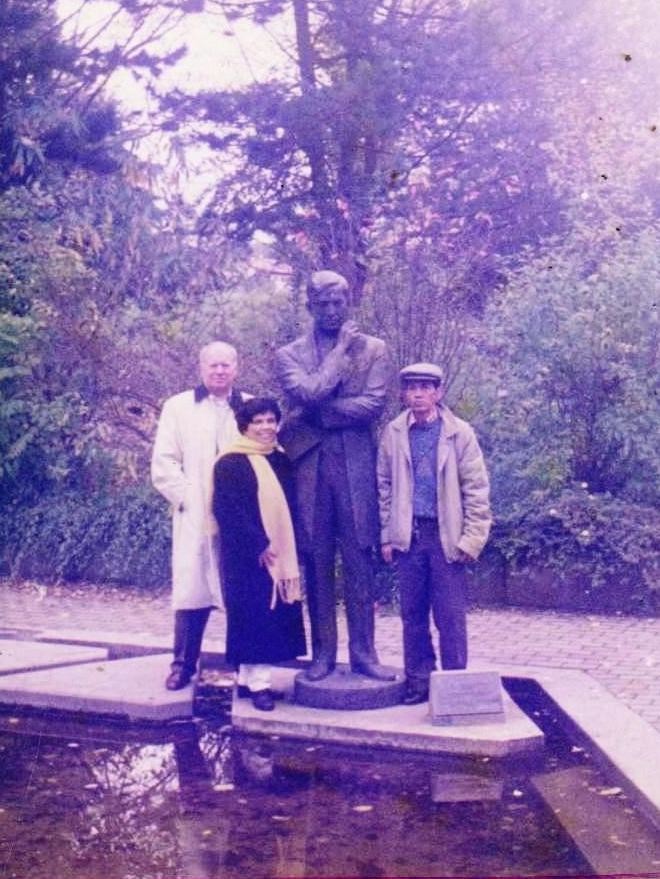 AUTHOR with German couple in Wilhelmsfeld Rizal Park