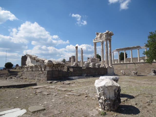 RUINS of the acropolis in Pergamum