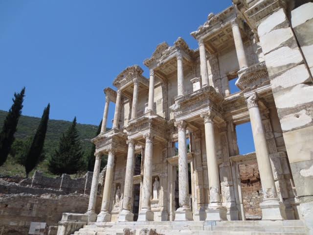 RUINS of the Great Library at Ephesus