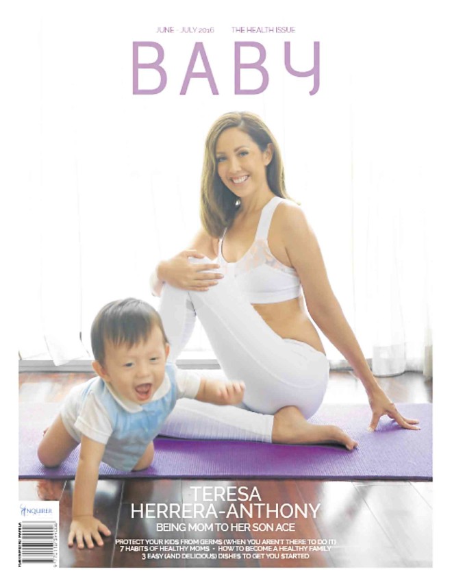 TERESA Herrera-Anthony and son Ace on the cover of latest Baby Magazine, now at bookstores.