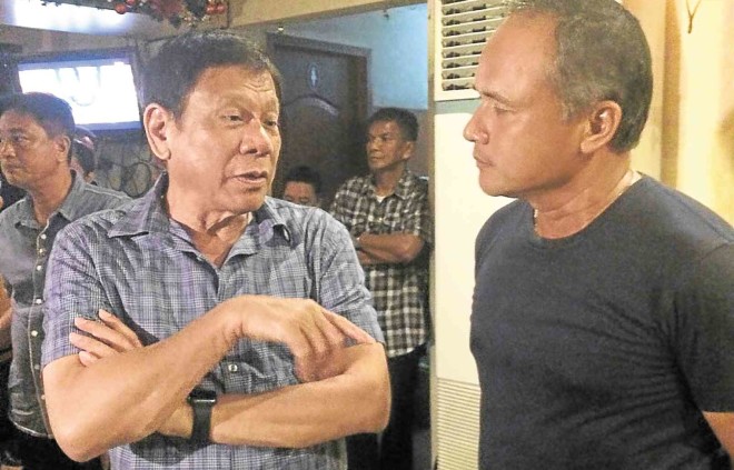 “PARANG tatay ko ’yan,” Chad Borja says of the President, with whom he spent time at the target shooting range when Duterte was Davao City mayor. POCHOLO CONCEPCION