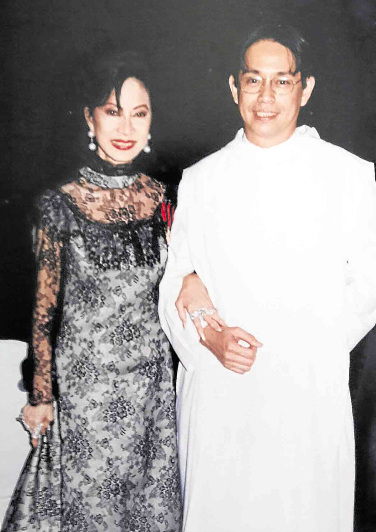 MELDY Cojuangco, with the author, at the Papal Awards Ceremonies where she received the Golden Medal of the Order of St. Sylvester