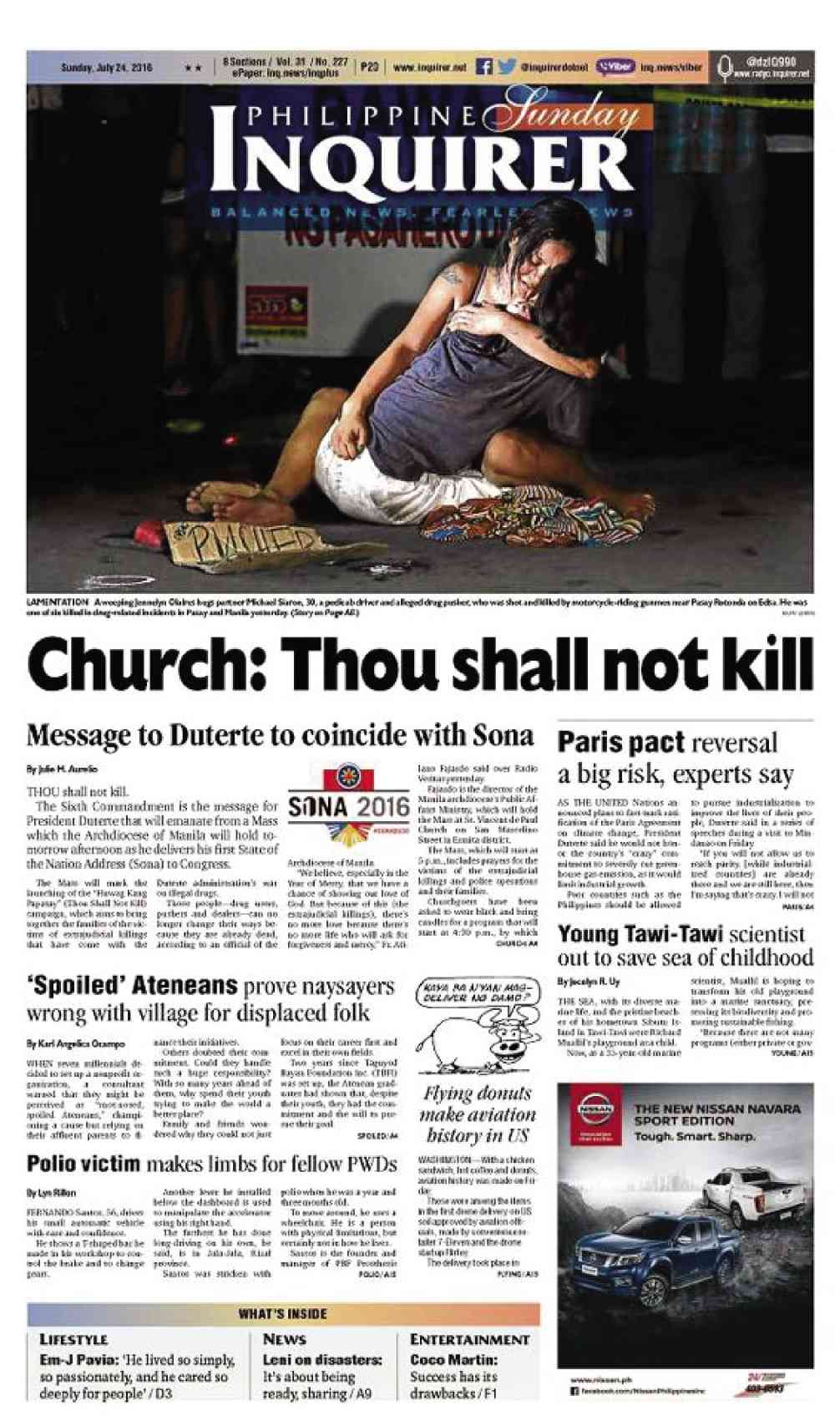 INQUIRER front-page photo last Sunday, July 24, that went viral, taken by Lerma while roving on the night shift