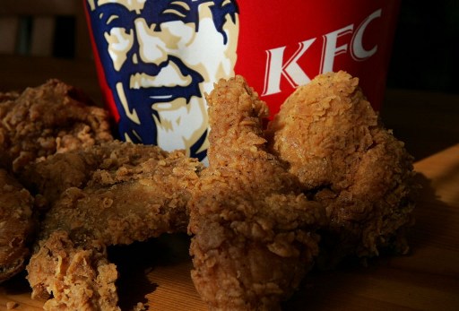 A bucket of KFC fried chicken. AFP FILE PHOTO 