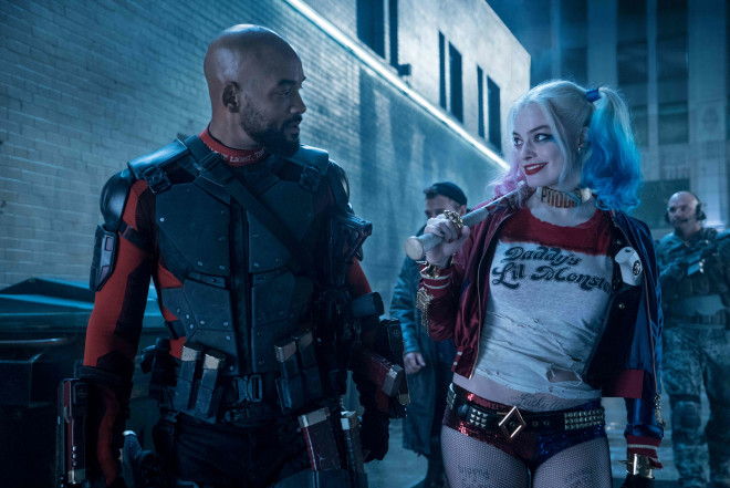 GOOD (BAD GUY) CHEMISTRY: Will Smith's Deadshot and Robbie's Quinn carry the film