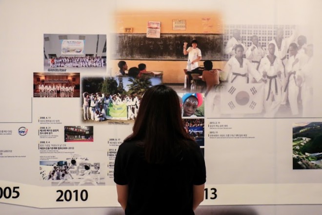 TIMELINE of the taekwondo history at the “Soul of Korea” exhibit curated by the Korean Cultural Center in the Philippines