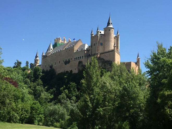 The Alcázar of Segovia, its original foundations dating back to the 12th century