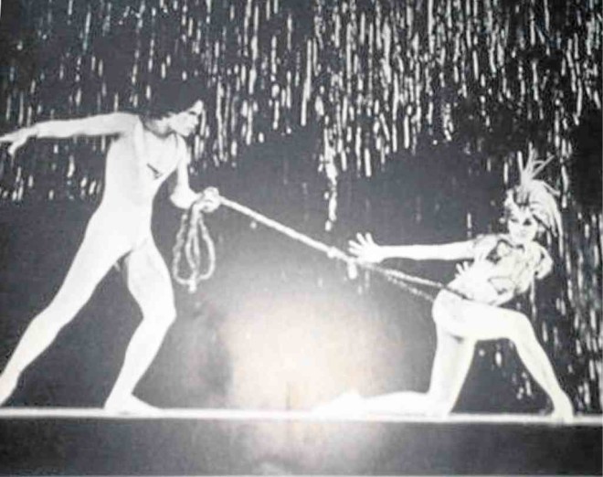 EDNA Vida andNonoy Froilan in the 1979 Ballet Philippines production of “Firebird,” which is being revived after 37 years PHOTO COURTESY OF RUDY VIDAD