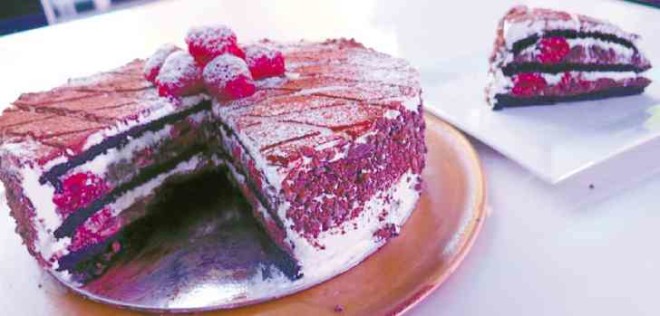 COCOA Raspberry Chantilly cake