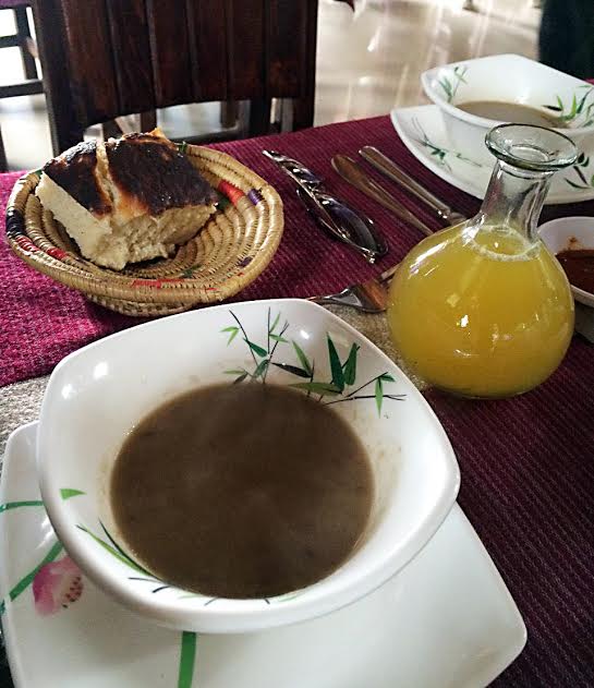 HEALTHY diet of Ethiopians can be gleaned from their wheat bread, lentil soup and "tej," native honey wine. LITO B. ZULUETA