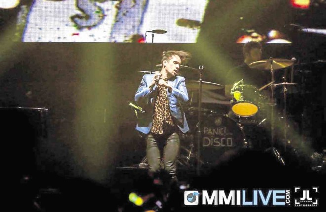 Brendon Urie and the new crew of Panic! at theDisco served up a high-energy set that left millennials breathless. PHOTO COURTESY OF MMI LIVE