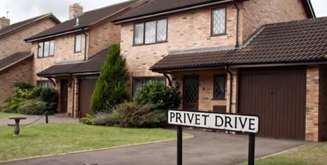 The house on 4 Privet Drive. SCREENGRAB from YouTube