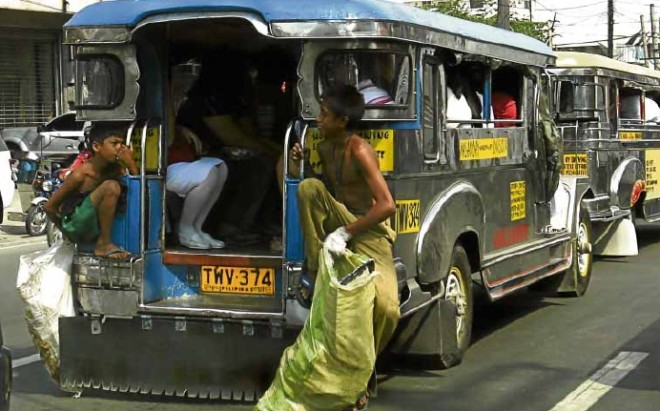 WITH the streets cleared of thugs and other unsavory characters, jeepneys now look like they’re a safer ride than they were a couple of months ago. However, there’s a fear—call it paranoia—that one might find himself in the middle of a shootout. INQUIRER PHOTO
