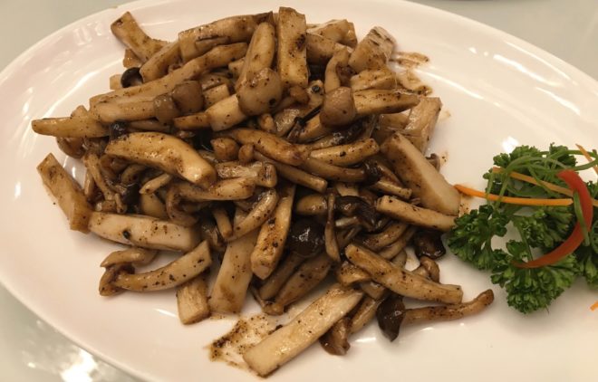 SAUTÉ of mixed mushrooms in truffle paste 