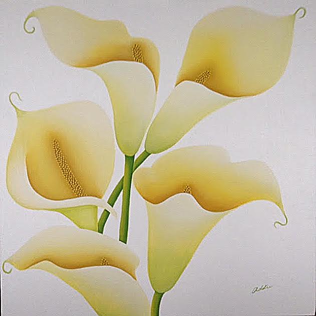 “FIVE Calla Lilies (Purity Series),” by Addie Cukingnan