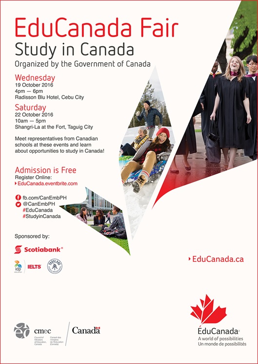 For more information on studying in Canada, including admissions, scholarships, student life, immigration, and more, visit the EduCanada website.