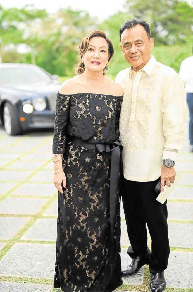 The groom's parents, Nena and Rico Tantoco