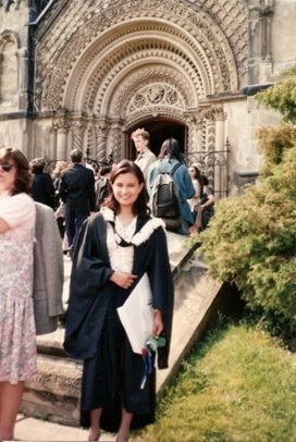 The day I got my degree. In front of University College, University of Toronto