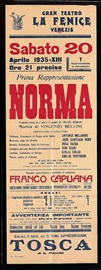 1935 “Norma” opera poster