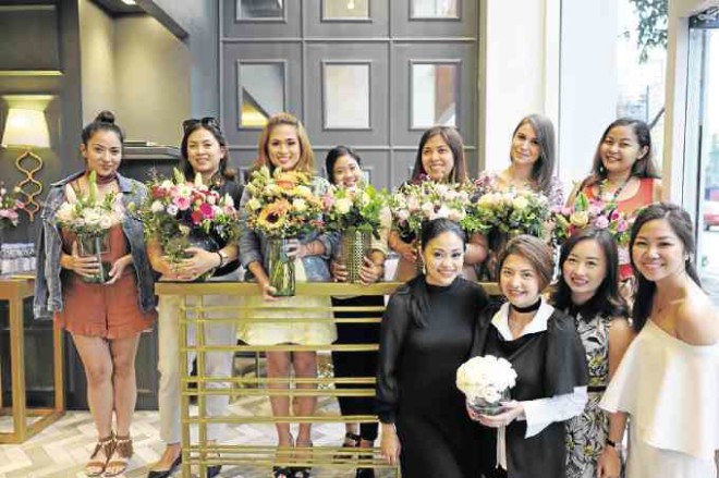 Cyndi Fernandez of Moss Manila Home and Amy Peng of Te Amo Floristeria with media guests