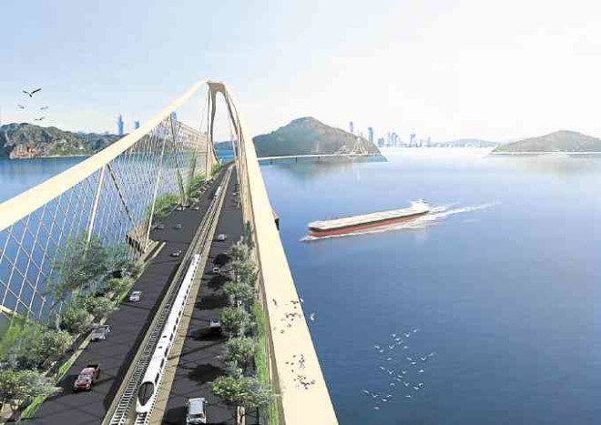 Other renditions of the proposed Davao-Samal bridge by Budji+Royal