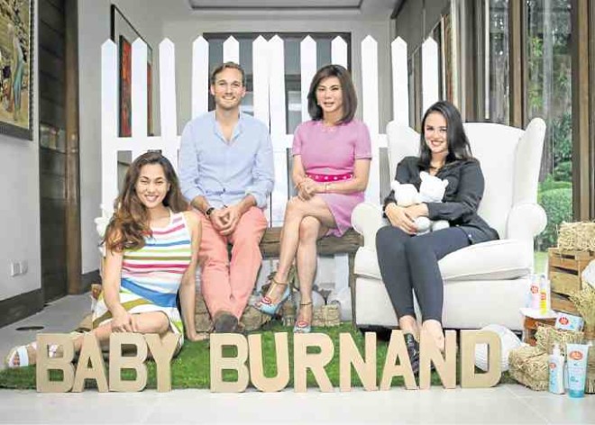 In Baby Burnand corner: Cristalle Henares-Pitt, Arthur Burnand, Vicki Belo and Georgina Wilson