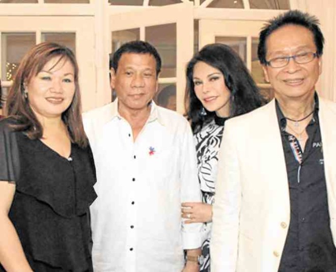 Honeylet Avanceña, President Duterte, Ching Cruz, Chief Presidential Legal Counsel Sal Panelo