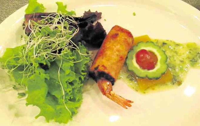 Shrimp Lumpia Salad.