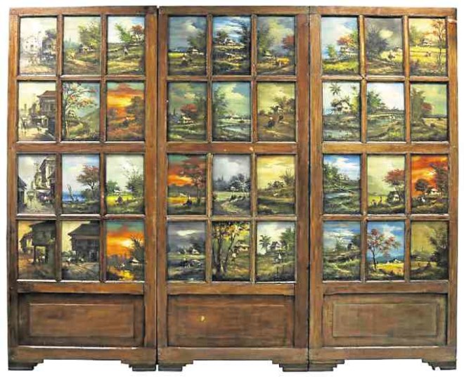“36 paintings on panel,”