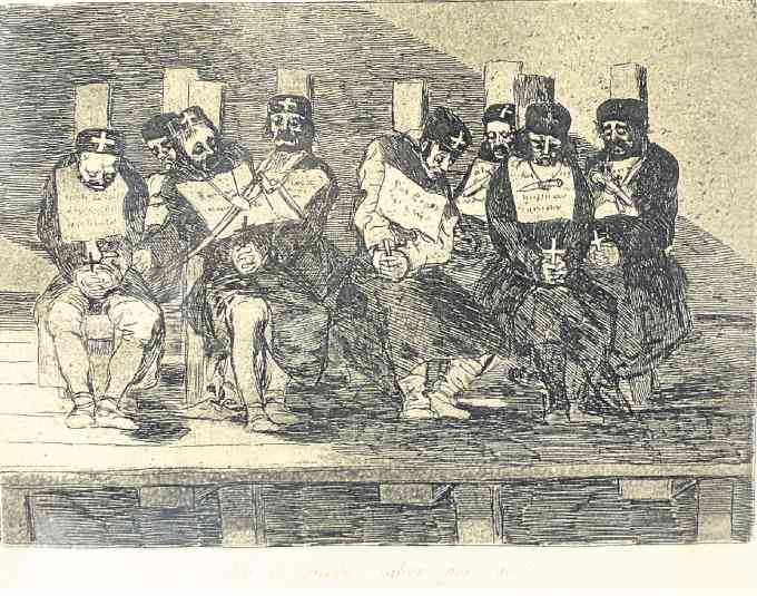 “No se puede saber por que” (“One Can't TellWhy”), etching by Goya.