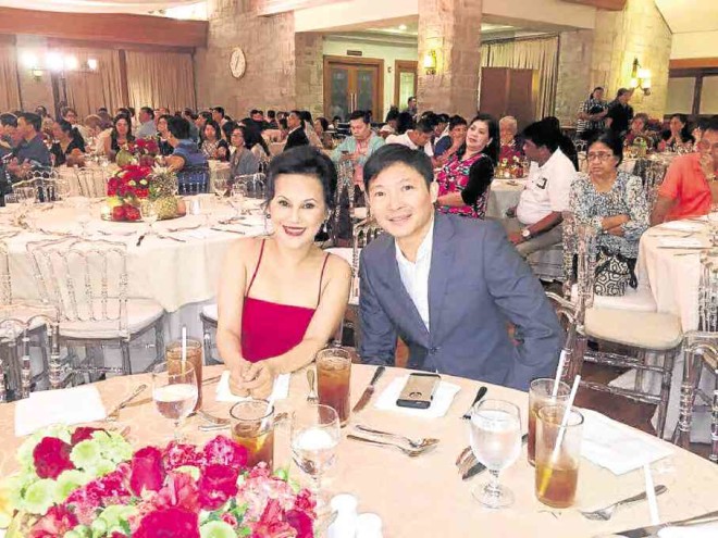 JR with Joanna Suarez in her dad Rep. Danny Suarez’s birthday in December 2015 atManila Polo Club, the first event JR organized in his new venture