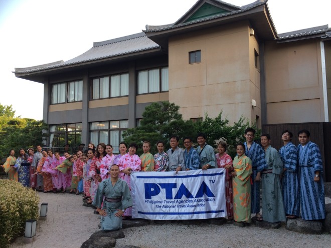 PTAA (Philippine Travel Agencies Association) entourage in Karatsu Nagino Oto Hotel