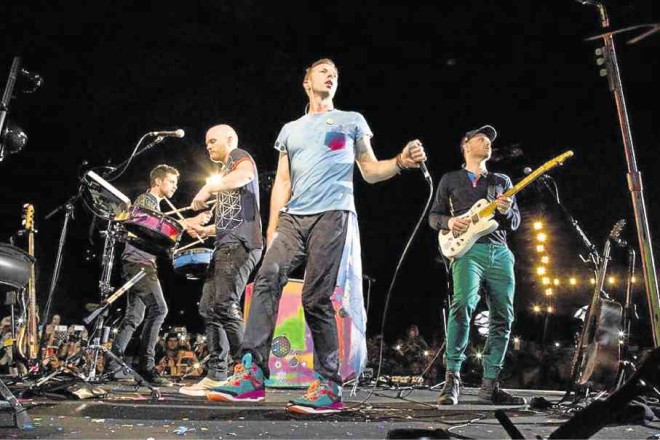 British rock band Coldplay