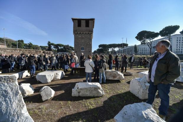 Medieval Torre della Moletta press preview Circus Maximus Nov 16 2016