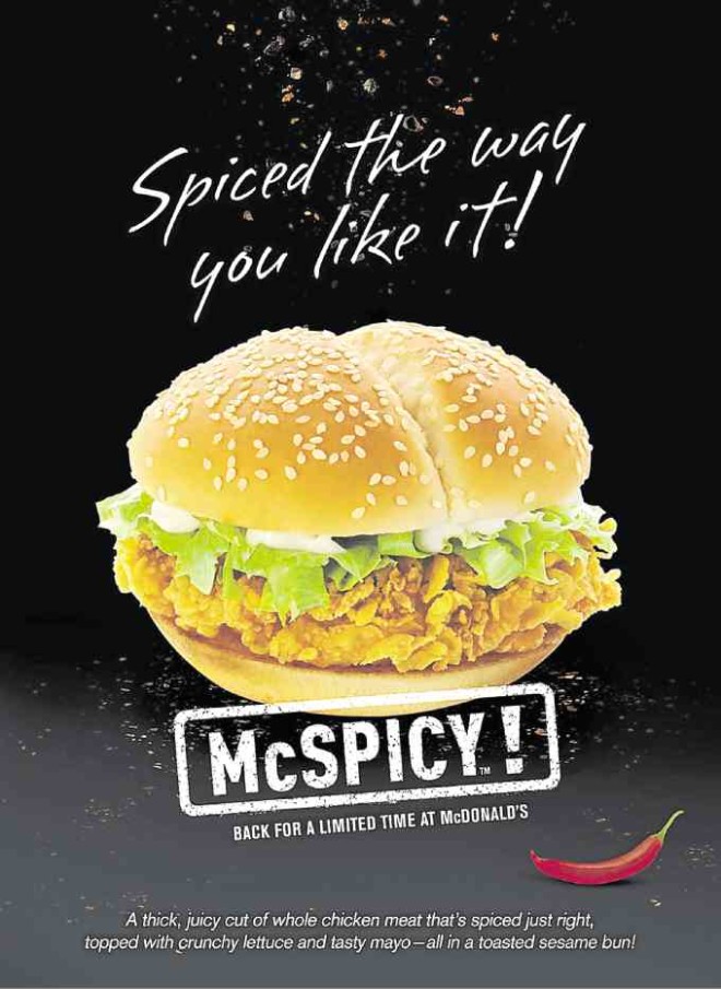 McSpicy burger