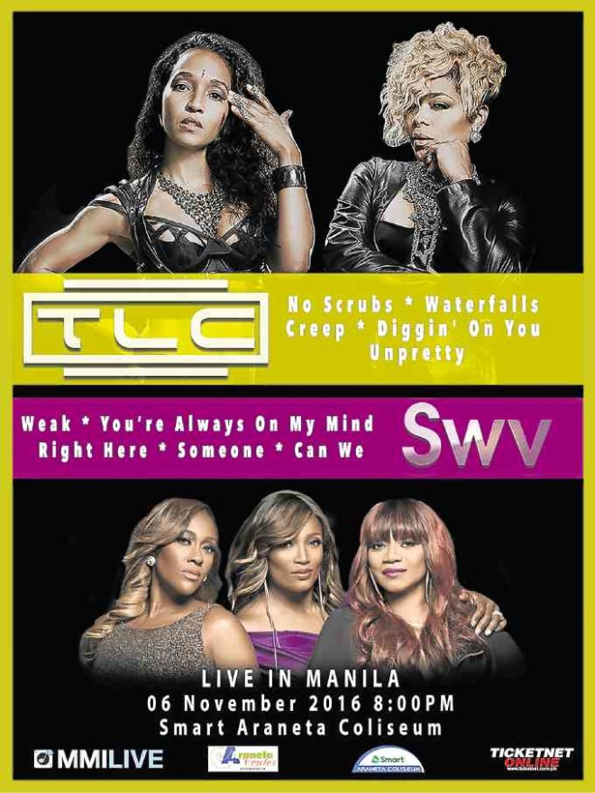 TLC/SWV concert poster