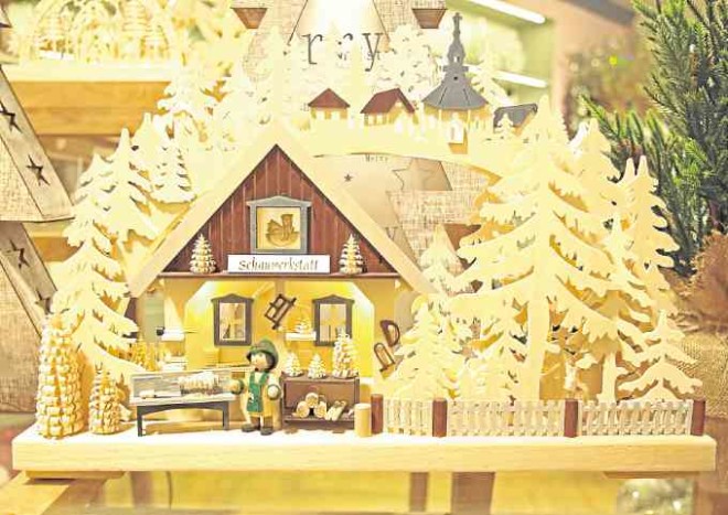 A happy miniature Christmas home