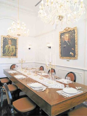 Private dining State Room at XO Heritage Bistro at S Maison