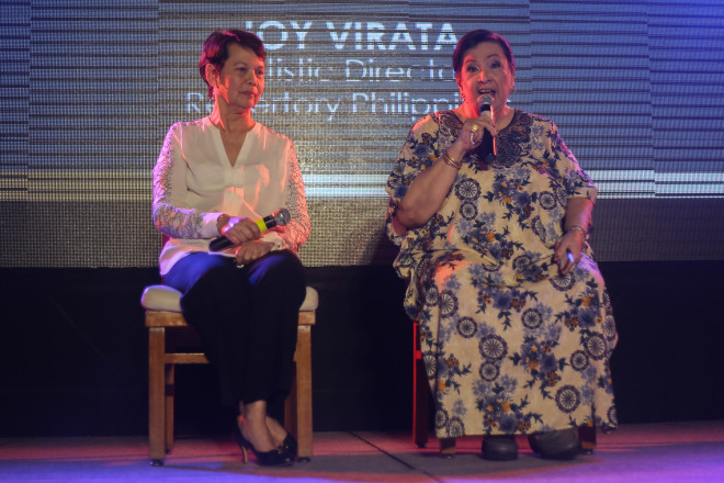  Repertory Philippines Artistic Director Joy Virata and founder Baby Barredo