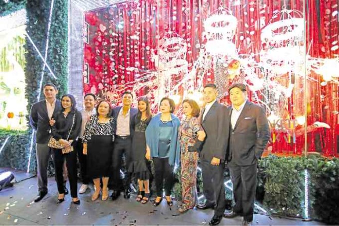 At the unveiling of Christmas display windows, three generations of Tantocos led by Rustan’s chair and CEONedy Tantoco