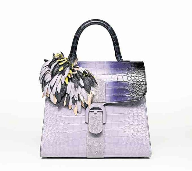 A Brillant in lilac degradé alligator and galuchat for Spring 2017 —DELVAUX