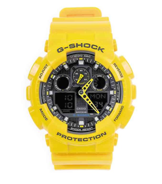 yellow G-Shock watch for that active lifestyle