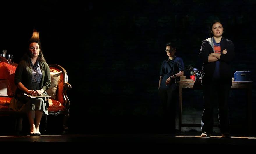 Lea Salonga, Cris Villonco and Mikkie Bradshaw-Volante in Atlantis Theatrical Entertainment Group's "Fun Home," directed by Bobby Garcia.—PHOTO FROM ATLANTIS THEATRICAL ENTERTAINMENT GROUP