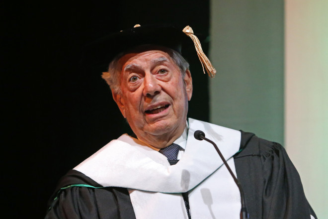 Mario Vargas Llosa at De La Salle University--KIMBERLY DELA CRUZ