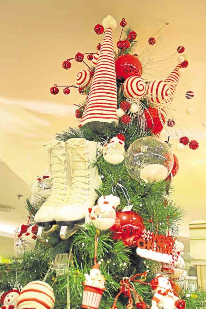 Hang your booties up on the tree.