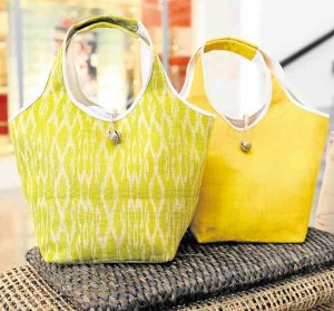 “T’nalak” totes from Bea Zobel’s own line