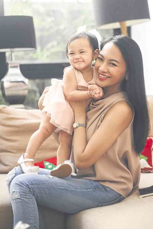 Diwa partylist Rep. Emmeline Aglipay-Villar and daughter Emma, whom friends note is the spitting image of her father, Public Works Secretary Mark Villar. —JOHN PAUL R.AUTOR