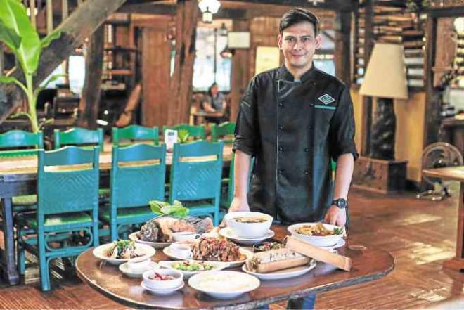 Chef Gilberto Guno of Abe’s Farm, showcasing the classic Kapampangan food served at the resort