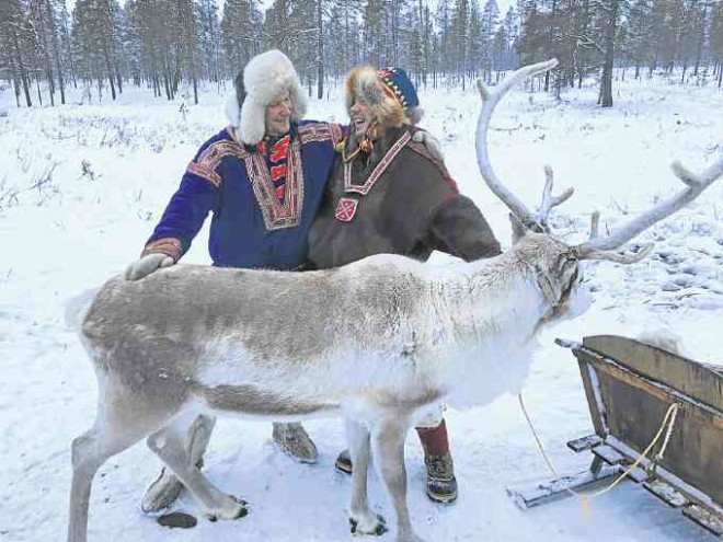 Finnish reindeer herdsmen